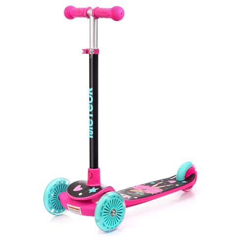 meteor 3‑Rad Kinderroller mit LED Leuchträdern und Balance‑Lenkung – höhenverstellbarer Dreirad Kinder Scooter mit rutschfestem Trittbrett – sicherer Tretroller ab 3 Jahre meteor 3‑Rad Kinderroller mit LED Leuchträdern und Balance‑Lenkung – höhenverstellbarer Dreirad Kinder Scooter mit rutschfestem Trittbrett – sicherer Tretroller ab 3 Jahre von meteor