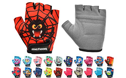 meteor Kinder Fahrradhandschuhe Bike Gel BMX Handschuh Jungen Fahrrad Handschuhe Mädchen radhandschuhe Scooter radhandschuhe Kinder Tretroller Handschuhe Fahr-Rad von meteor