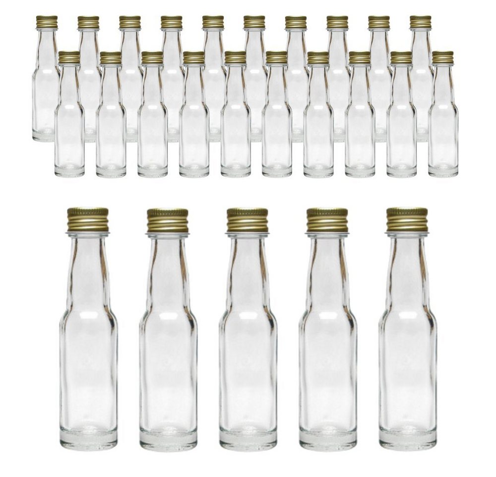 mikken Trinkflasche 25 Mini Likörflaschen 20 ml, 40 ml Glasflaschen Geschenkflaschen von mikken