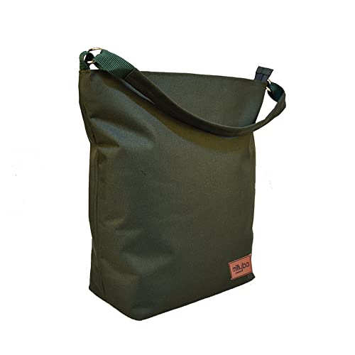 millybo Shopper Bag Fahrradtasche Gepäckträgertasche Fahrrad Tasche (312.011 Dark Green) von millybo