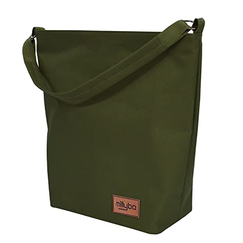 millybo Shopper Bag Gepäckträgertasche Fahrrad Tasche Fahrradtasche (312.003 Olive) von millybo