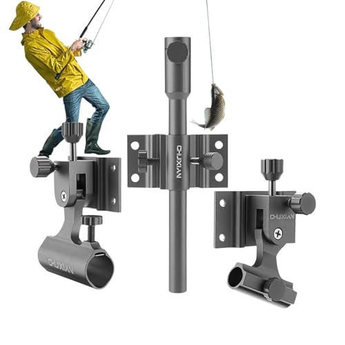 Angelturmhalterung | Angelbox-Turmhalterung - Angelrutenhalter, Fischköderablage aus Aluminium-Magnesium-Legierung, 3-TLG. Angelausrüstung von mimika