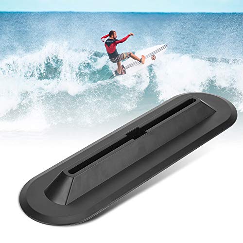 Universal Schwarz PVC Langlebig Stabiles Center Tail Surfing Fin Plug Holder Box, Leichtes einfaches Surfboard-Zubehör von minifinker