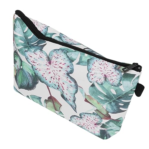 Digitaldruck-blumen-pflanzen-kupplungs-aufbewahrungs-wasserdichte Tragbare Reise-kosmetiktasche Kosmetikbeutel Bedrucken Dekorative Kupplung Polyester Damen Mädchen Reißverschluss von minkissy