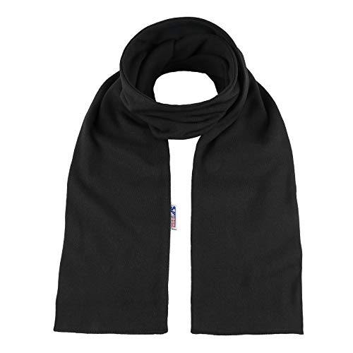 modAS Bretonischer Schal gestreift oder einfarbig 13x120 cm Nr. 2547 Ringel Ringelschal (90 Uni-schwarz) von modAS