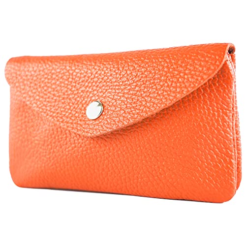 modamoda de - P11 - ital. Leder Damen Geldbörse Portemonnaie Medium, Farbe:Orange von modamoda de