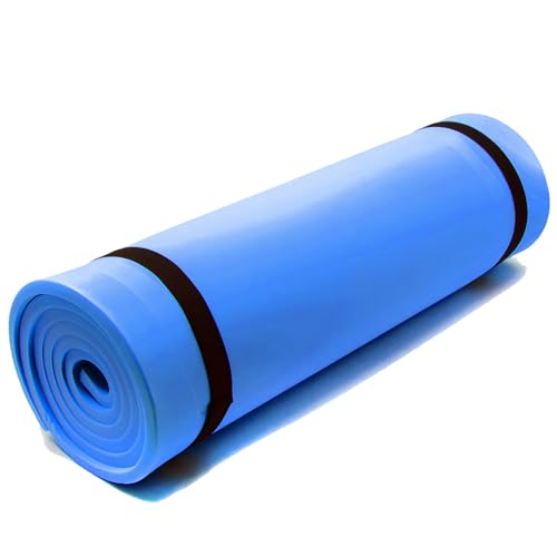 molti Campingmatte Isomatte mit Aluminiumbeschichtung 180 x 50cm wärmeisolierend leicht für Camping Yoga Zeltmatte Schlafmatte Campingunterlage Dicke 0,5cm und 1cm (Blau, 180 x 50 x 0,5 cm) von molti