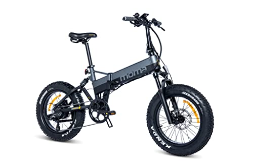 Moma Bikes Elektrische, E-FAT 20" PRO, SHIMANO 8 Gänge, Hydraulische Scheibenbremsen, Batterie Ion Lithium integriert und abnehmbar 48V 15Ah von moma bikes