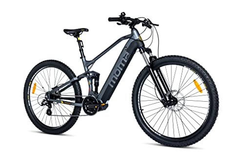 moma bikes Unisex-Adult EMTB 29" PRO Full SUSP. M-L Central Motor, Grey/Black von moma bikes