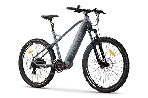 moma bikes Elektrische Fahrrad EMTB 27,5", Shimano 24 Gänge & hydraulische Scheibenbremsen, Integrierter Akku Ion Lithium 48V 13Ah von moma bikes