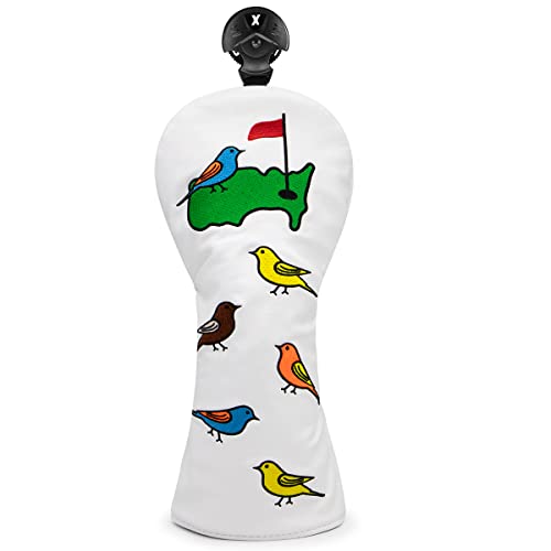 Montela Golf Schlägerhaube, buntes Birdie Tee 3 Holz, Fairway-Holz-Kopfhaube, Hybrid-Schlägerhaube, Kunstleder-Golfschlägerhauben für Odyssey, Scotty Cameron, Taylormade von montela golf
