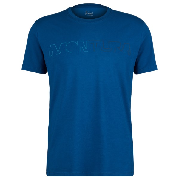 Montura - Brand - T-Shirt Gr L blau von montura