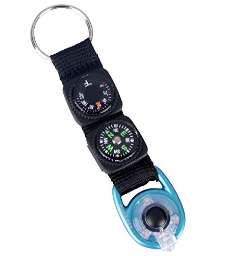munkees Mehrzweckanhänger Kompass Thermometer LED von AceCamp