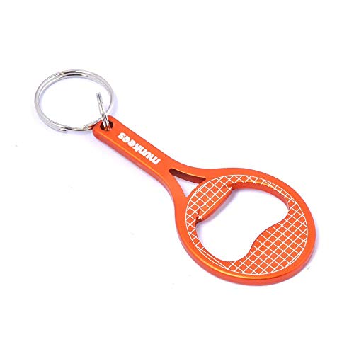 munkees Schlüsselanhänger Tennis Flaschenöffner Tennisschläger, Orange, 34053 von munkees