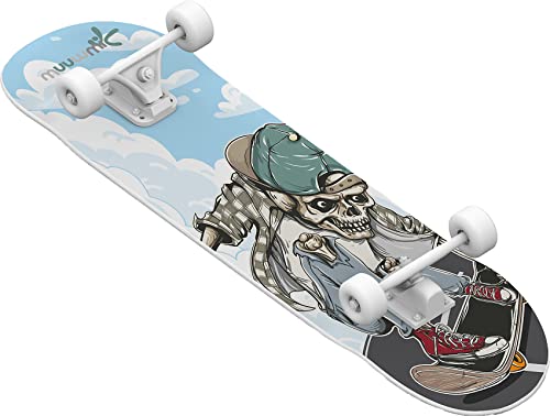 Skateboard Pro ABEC 5, Skull von muuwmi