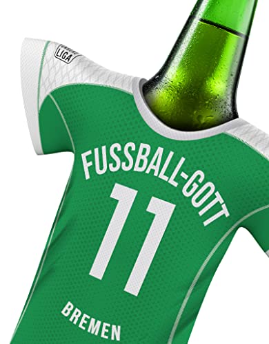 Fussball Gott Trikot passend für Werder Bremen Trikot Fans | offiziell männer Trikot-Bierkühler by MYFANSHIRT.com fußball heim Trikot t-Shirt von my fan shirt