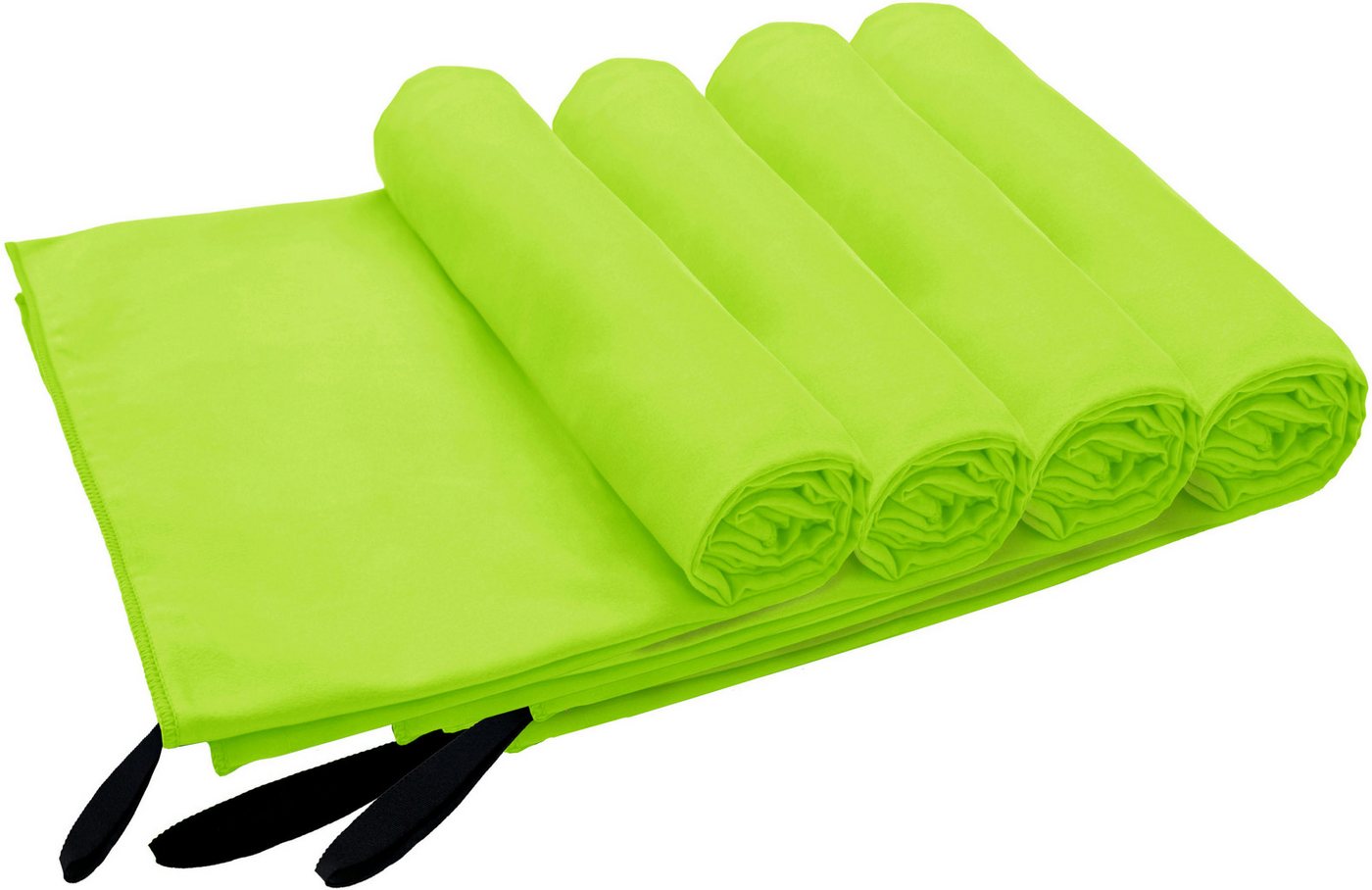 my home Handtücher Xavi, 4 Teile, ideal als Sporthandtuch, Reisehandtuch, Microfaser (Set, 4-St), als Serie und Set, sehr leicht, kompakt, schnelltrocknend, Mikrofaser von my home