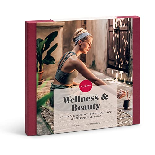 mydays Geschenkbox Wellness & Beauty, ca. 28 Erlebnisse an 180 Standorten, Erlebnis-Gutschein für 1 Person von mydays