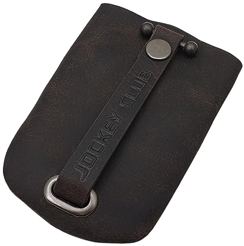 Büffel-Vollleder Schlüsselglocke mit einen ein- und ausziehbaren Schlüsselring in Braun oder Cognac (Braun) von myledershop