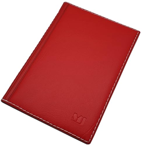 Große Elegante Ausweismappe 12 Fächer MJ-Design-Germany Made in EU (Design 1 / Rot) von myledershop