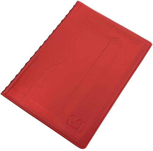 Praktisches Ausweisetui/Ausweishülle/Kreditkartenetui 12 Fächer MJ-Design-Germany in verschiedenen trendigen Farben Made in EU (Rot) von myledershop