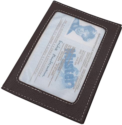 Büffelleder Ausweisetui / Ausweistasche / Ausweishülle / Kreditkartenetui / Visitenkartenetui / Kartenetui MJ-Design-Germany mit RFID & NFC Schutz (Braun) von myledershop