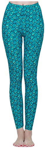 nadamuSun Schwimm Leggings Damen UV Schutz Schwimmhose Hose Bademode Watersport (806MiCaiKuTou, Large) von nadamuSun