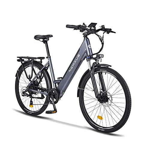 nakxus 26M208 E-Bike, Elektrofahrrad 26'' Trekkingrad E-Cityrad mit 36V 13Ah Lithium-Akku für Lange Reichweite bis 100KM, 250W Motor, EU-konformes Klapprad mit App von nakxus