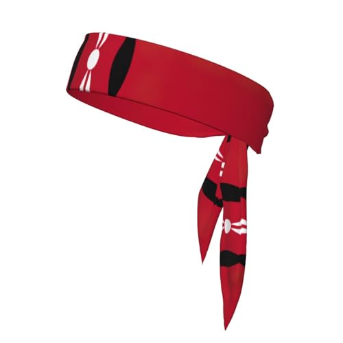 Flag of Kenya Print Uni Head Tie Adjustable Headband for Running Tennis Sports Workout Karate von nanger