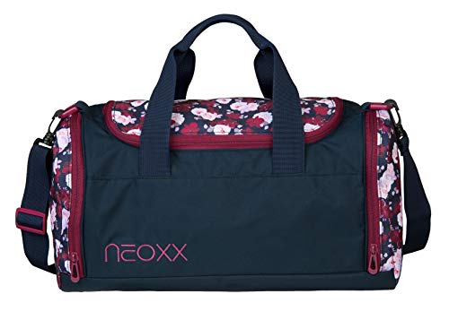 Neoxx Champ Sporttasche My Heart Blooms I Sportbeutel für Sportkleidung und Schuhe I Trainingstasche für die Schule von neoxx
