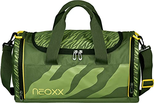 Neoxx Sporttasche für Kinder Mädchen & Jungen I Reisetasche mit Nassfach I Turntasche für Training, Fitness, Schulsport, Schwimmen I Tasche für Sport und Schule (Grün) von neoxx