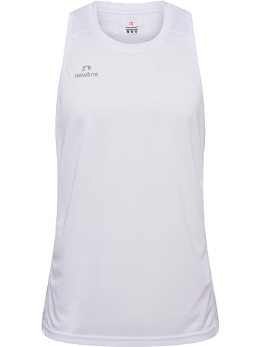 newline Men's Athletic Running Singlet T-Shirt, Weiß, 2XL von newline