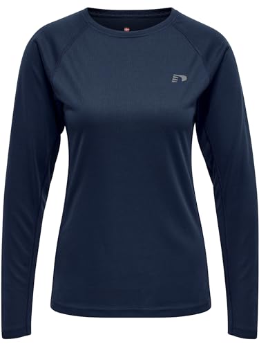 newline Women's Women CORE Running T-Shirt L/S, Schwarze IRIS, XL von newline