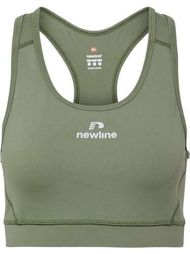 Newline BH Nwlbeat Laufen Damen Schnelltrocknend Deep Lichen Green Größe L von Newline