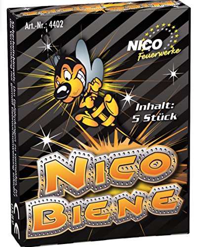 Nico® 4402 Jugend Feuerwerk Biene 24 Pack 5Stück summende Bodenkreisel von NICO