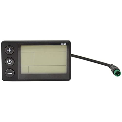 niso S866 Elektrofahrrad LCD-Display E-Bike Elektroroller Display Meter Bedienfeld mit Wasserdichtem Stecker von niso