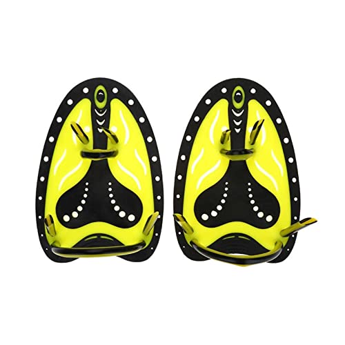 Erwachsene verstellbare Silikon-Hand-Tauchhandschuhe mit Schwimmhäuten Flossenflossen Lernen Sie Zugausrüstung Professionelles Schwimmpaddel Froschfinger ( Color : S ) von nmbhus