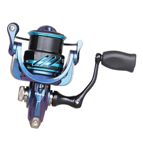 Spinning Angelrolle 2000S 2500S 3000S Flache Spule Lange Casting Rad 5,2:1 7kg Max Power Pike Beruf Rolle (Color : Blue, Size : 2000 Series) von nmbhus