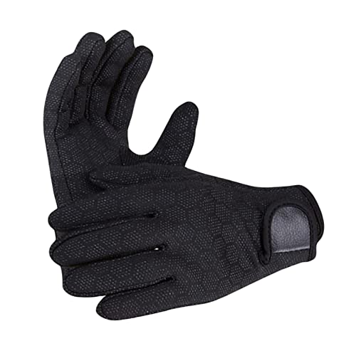 nmbhus 1,5 Mm Neoprenhandschuhe Tauchen Neoprenanzug Handschuhe for Männer Frauen Kinder - Warm & Amp; Langlebig – Schwarz (Size : L) von nmbhus
