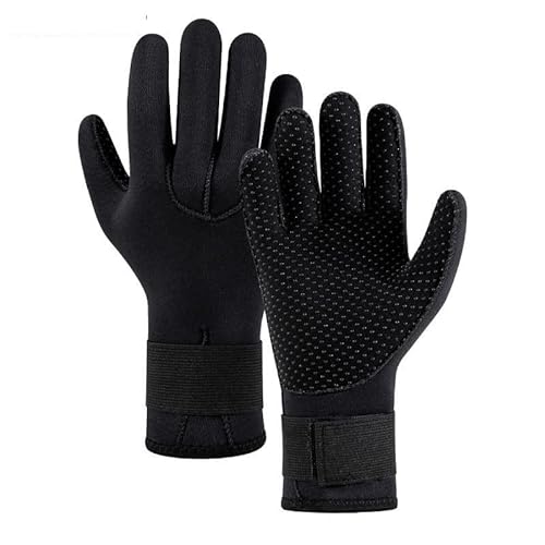 nmbhus Handschuhe Neopren Tauchen Surfen Handschuhe 3MM for Männer Frauen Kinder Thermische Anti-Rutsch-Handschuhe Speerfischen Rafting Kajak Paddeln (Color : KKQ-014 Black, Size : L) von nmbhus