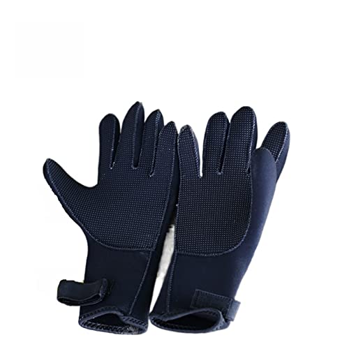 nmbhus Tauchen 3 mm Neopren-Handschuhe halten warm for Schnorcheln, Paddeln, Surfen, Kajakfahren, Kanufahren, Speerfischen, Skifahren, Wassersport (Color : Black, Size : L) von nmbhus