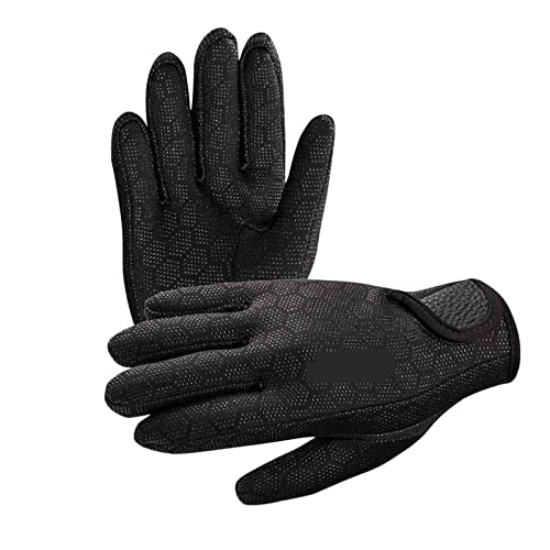 nmbhus rutschfeste, warme Neoprenanzug-Handschuhe, 1,5 mm, Neopren, Schwimmen, Tauchen, Handschuhe for Frauen, Männer, Schnorcheln, Surfen, Wassersport (Size : M) von nmbhus