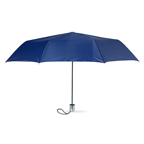 Kleiner Regenschirm für die Tasche, idealer Taschenschirm im kleinen, Mini Format, manuelle Öffnung, 7 versch. Farben, Ø94 von notrash2003 (Blau) von noTrash2003
