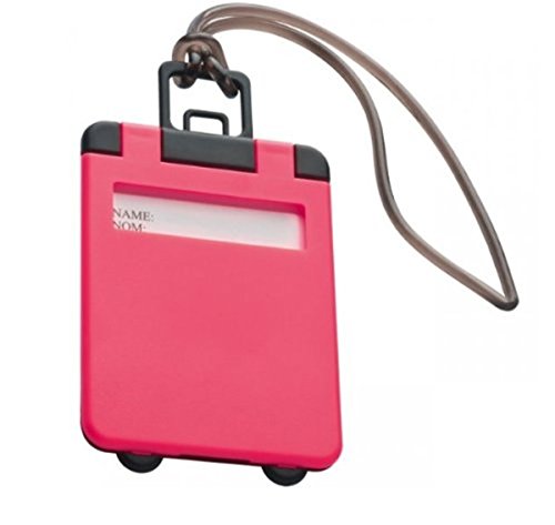 Kofferanhänger aus Kunststoff - mit verdecktem Adressfeld - 5,5 x 9,5 x 0,4 cm von noTrash2003