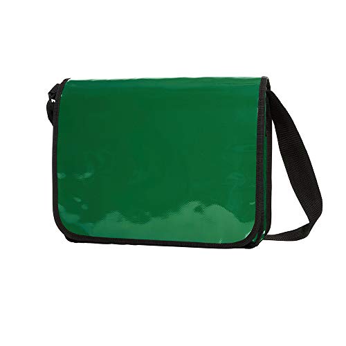 Messenger Bag aus LKW Plane Planentasche Kuriertasche mit Überwurf und optionalem Laptop Inlay Notebook Inlet in vielen Farben von notrash2003 (Grün) von noTrash2003