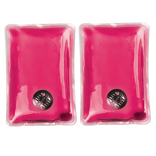 notrash2003 Taschenwärmer nach ISO 13485 Handwärmer Heat Pads Fingerwärmer Wiederverwendbare Gel - Pads Thermopads in vielen Ausführungen und Mengen (Rosa - 2 Stück) von noTrash2003