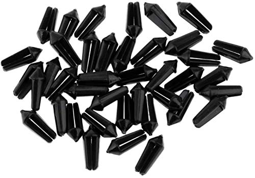 Gummi-Flight-Protektoren zum Schutz Ihrer Flights, Schwarz, 40 Stück von nobranded