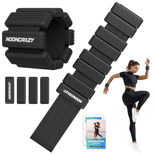 Knöchelgewichte Verstellbare, Handgelenk Gewichte Set 2er (je 0,5 kg), Tragbares Gewichtsmanschetten Fuß, Ankle Weights Ideal für Pilates, Yoga, Gehen, Jogge, Aerobic, Physiotherapie für Frau Mann von nooncrazy