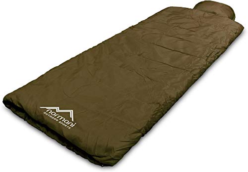 Einzel Schlafsack Pilotenschlafsack mit integriertem Kopfkissen Farbe Pilot/Oliv von normani