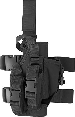Pistolenbeinholster mit Magazintaschen und Bein- und Gürtelbefestigung Expansion Pack Farbe Schwarz von normani